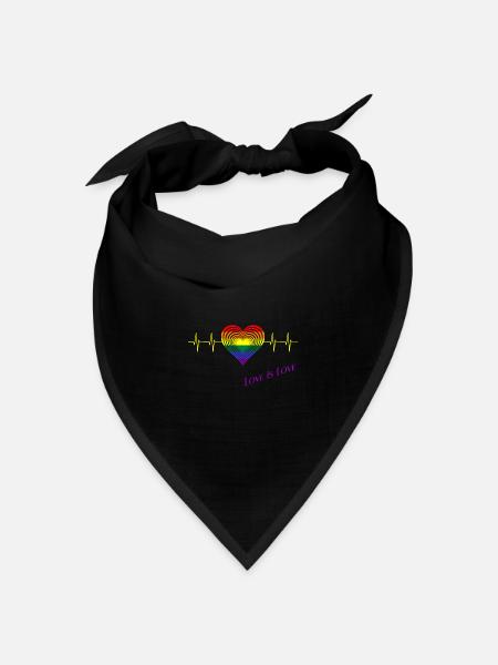 Pride Month - Bandana Dreieckstuch - Schwarz