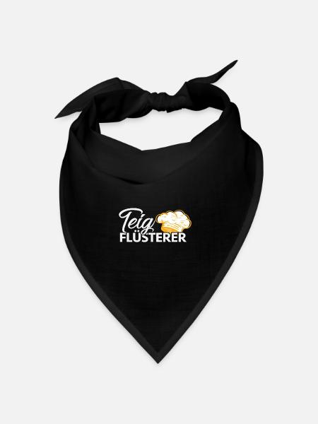 Bäcker Backen Konditor - Bandana Dreieckstuch - Schwarz