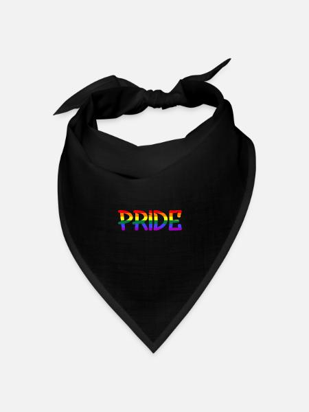 Pride, Lgbtq, Love is Love - Bandana Dreieckstuch - Schwarz