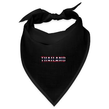 Thailand - Bandana Dreieckstuch - Schwarz - Vorne