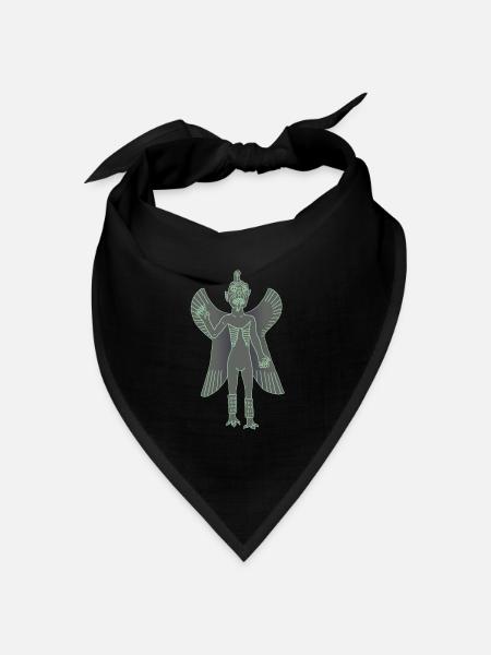 Pazuzu Dämon - Bandana Dreieckstuch - Schwarz