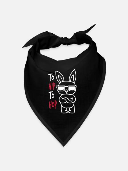 To Hip To Hop Easter - Bandana Dreieckstuch - Schwarz