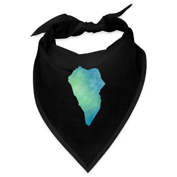 La Palma - Bandana Dreieckstuch - Schwarz - Vorne