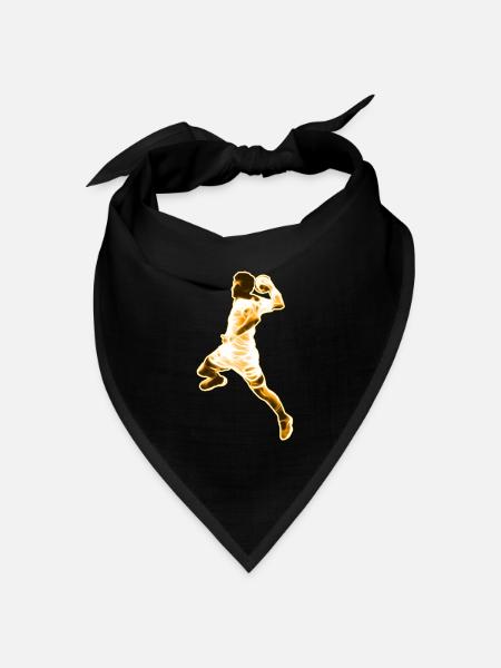 Ein Handballer - Bandana Dreieckstuch - Schwarz