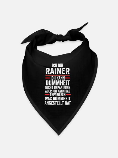 Rainer - Bandana Dreieckstuch - Schwarz
