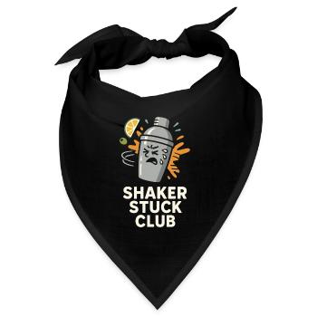 Shaker Steckt Fest Anfänger-mixologe - Bandana Dreieckstuch - Schwarz - Vorne