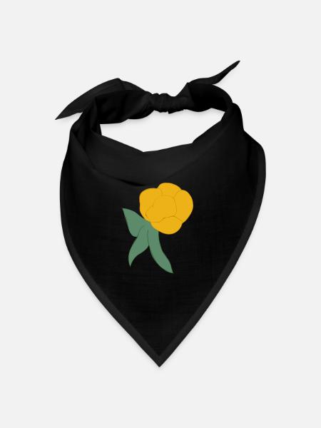 Moltebeere - Bandana Dreieckstuch - Schwarz