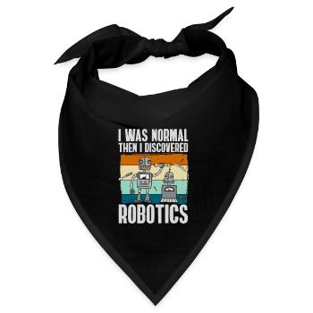 Maschine Mechanik Hobby Robotnik - Bandana Dreieckstuch - Schwarz - Vorne