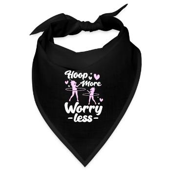 Hulahoop Hoop Workout Fit - Bandana Dreieckstuch - Schwarz - Vorne