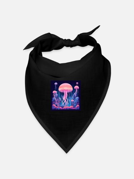 MEDUSE DESIGN KUNST - Bandana Dreieckstuch - Schwarz