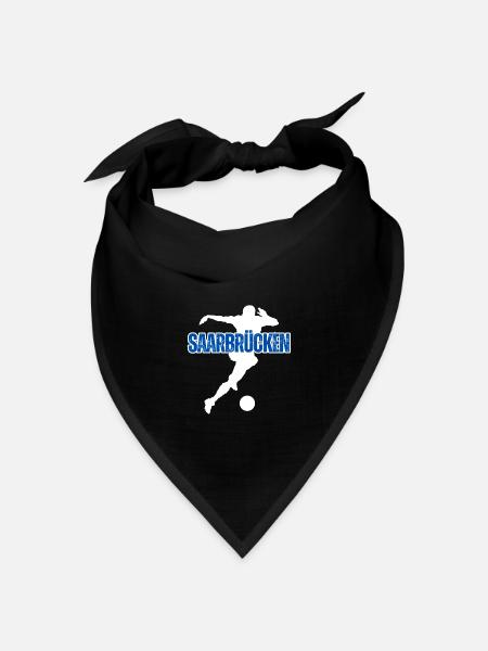 Saarbrücken, meine Stadt! - Bandana Dreieckstuch - Schwarz
