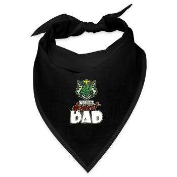 World's Dopest Dad - Bandana Dreieckstuch - Schwarz - Vorne