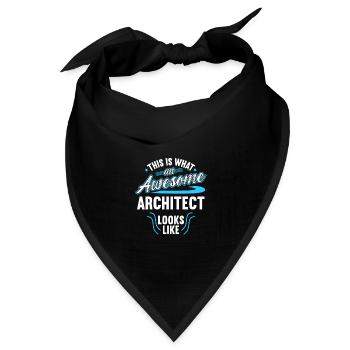 This Is What An Awesome Architect Looks Like - Bandana Dreieckstuch - Schwarz - Vorne