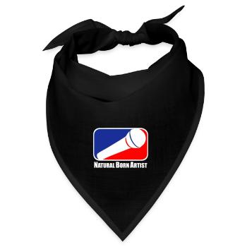 NBArtist Natural Born Artist Vollblutmusiker - Bandana Dreieckstuch - Schwarz - Vorne