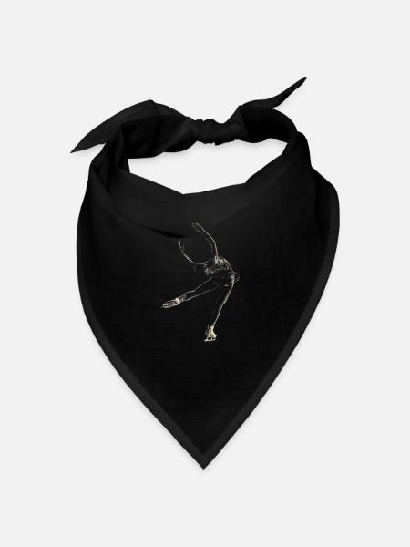 Eiskunstlauf - Bandana Dreieckstuch - Schwarz