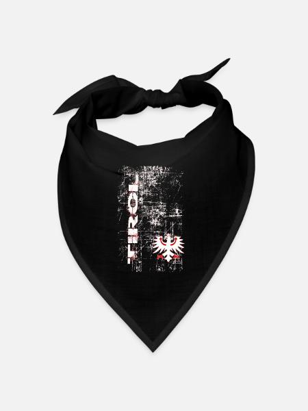 Tirol - Bandana Dreieckstuch - Schwarz