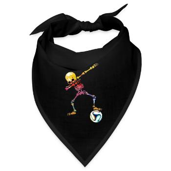 Fußball Mann Soccer Jungs Torwart outfit Bolzen - Bandana Dreieckstuch - Schwarz - Vorne