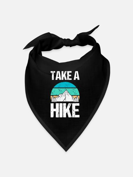 Take a Hike - Bandana Dreieckstuch - Schwarz