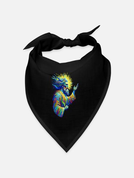 Vincent van Gogh Gott - Bandana Dreieckstuch - Schwarz