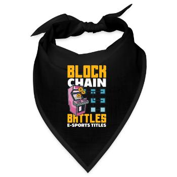 Cryptocurrency Rewards Gaming Blockchain Gamer - Bandana Dreieckstuch - Schwarz - Vorne