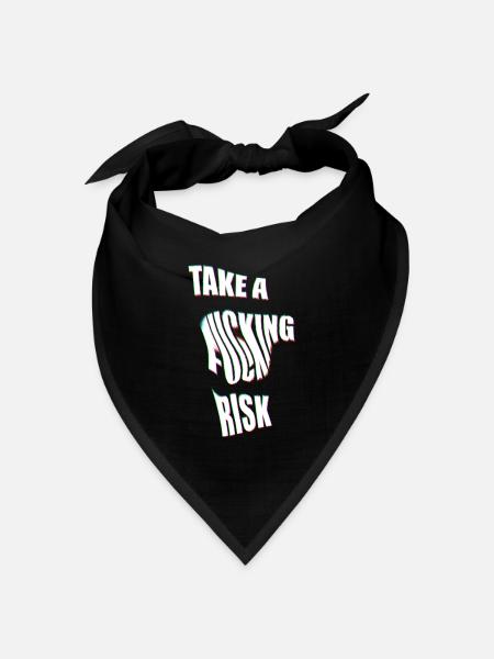 Take a Risk - Bandana Dreieckstuch - Schwarz