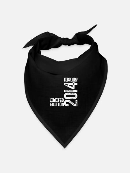 Februar 2014 Geburtstagsgeschenk. Februar 2014. - Bandana Dreieckstuch - Schwarz