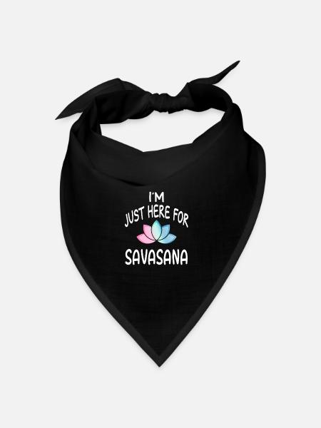 Yoga Savasana Meditation - Bandana Dreieckstuch - Schwarz