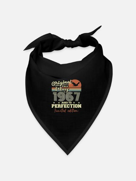 Mai 1967 | Mai 1967 Mai 1967 Geburtstagsgeschenk - Bandana Dreieckstuch - Schwarz