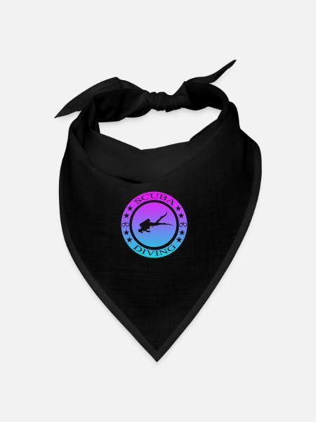 Scuba Diving tauchen - Bandana Dreieckstuch - Schwarz