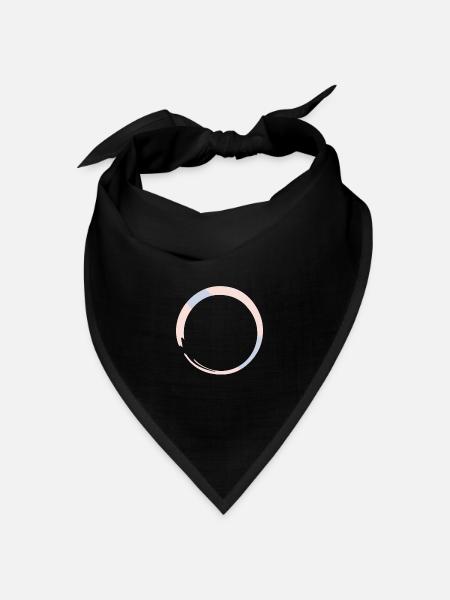 enso spiritualität zen buddhismus - Bandana Dreieckstuch - Schwarz
