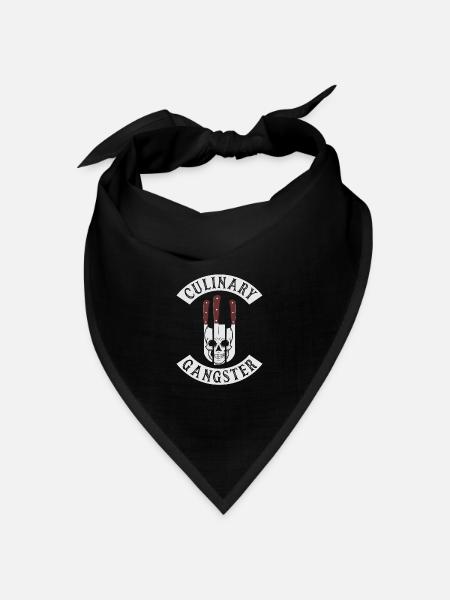 Culinary Gangster for Cooking Lovers and Chefs - Bandana Dreieckstuch - Schwarz