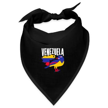 Venezuela Venezuelan Venezuela National Animal - Bandana Dreieckstuch - Schwarz - Vorne