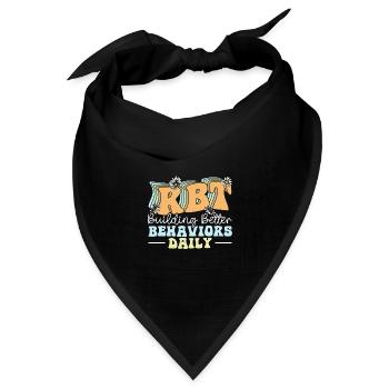 Rbt-therapeut, Registrierter Verhaltenstechniker - Bandana Dreieckstuch - Schwarz - Vorne