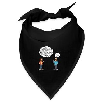 Zeichensprache: Missverständnisse inklusive ! - Bandana Dreieckstuch - Schwarz - Vorne