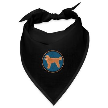 Cavapoo Hund Cavoodle Hundebesitzer Geschenk - Bandana Dreieckstuch - Schwarz - Vorne
