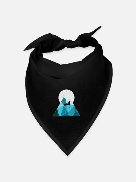 Klettern - Bandana Dreieckstuch - Schwarz