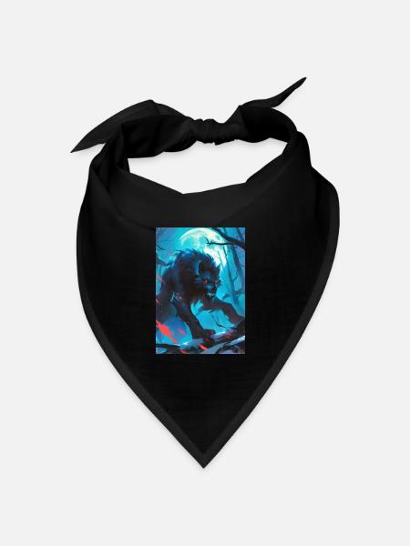 Werewolf Werwolf - Bandana Dreieckstuch - Schwarz