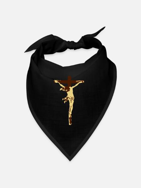 Jesus - Bandana Dreieckstuch - Schwarz