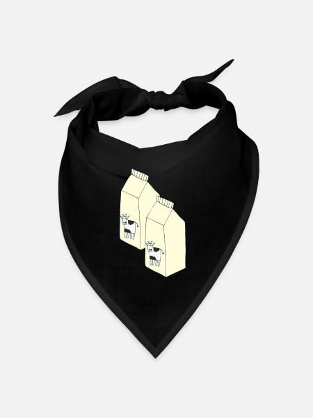 tetrapack milch - Bandana Dreieckstuch - Schwarz