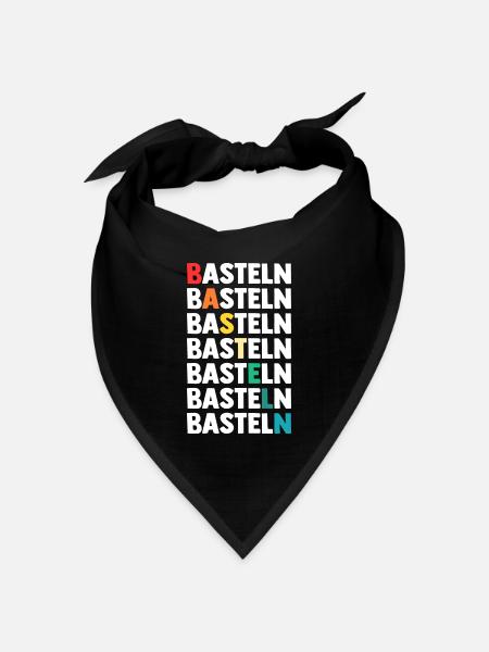 Bastler Basteln - Bandana Dreieckstuch - Schwarz