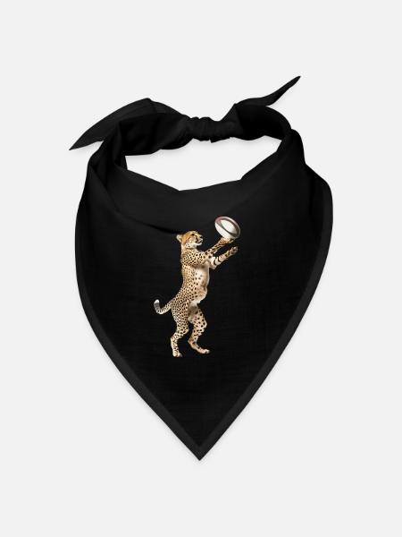 Gepard - Bandana Dreieckstuch - Schwarz