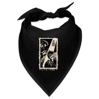Punk Barber scharfe Schnitte - Bandana Dreieckstuch - Schwarz - Vorne