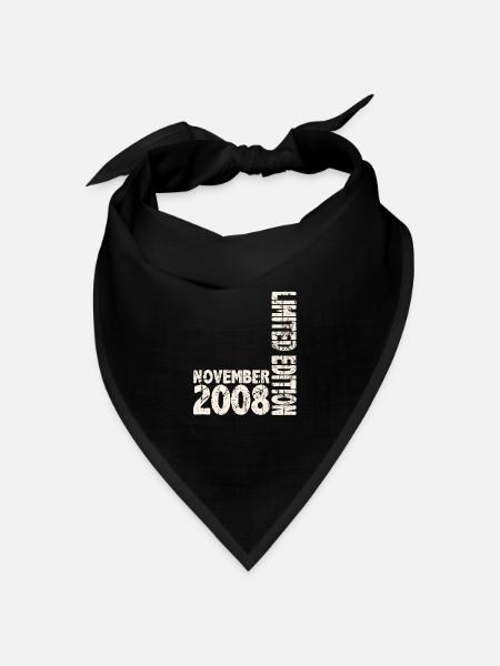 November 2008 Limited Edition 15 Jahren Mann Frau - Bandana Dreieckstuch - Schwarz