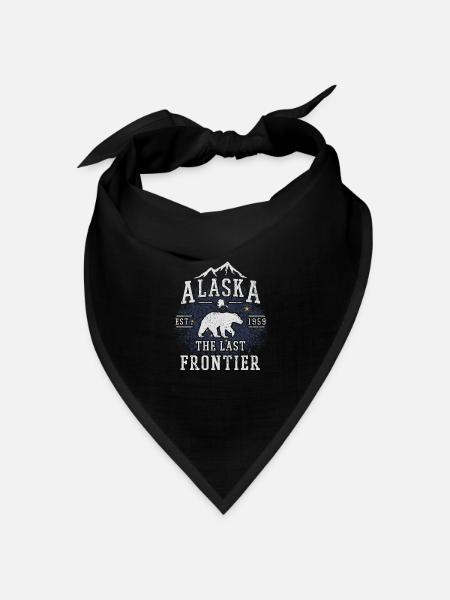 Alaska The Last Frontier - Bandana Dreieckstuch - Schwarz