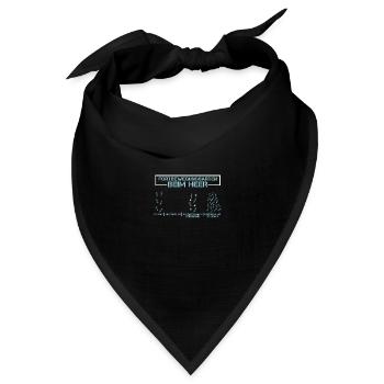 Fortbewegungsmittel Beim Heer - Österreichisches - Bandana Dreieckstuch - Schwarz - Vorne