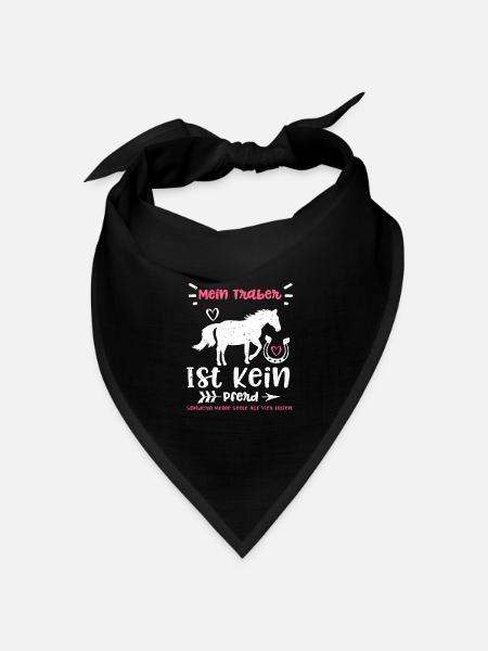 Mein Traber Ist Kein Pferd Sonde... - Bandana Dreieckstuch - Schwarz