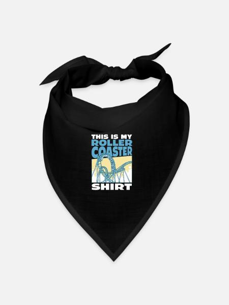 This Is My Achterbahn Shirt Abenteuer für - Bandana Dreieckstuch - Schwarz