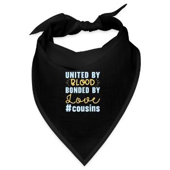 Cousin-crew, Bester Cousin Aller Zeiten, - Bandana Dreieckstuch - Schwarz - Vorne
