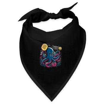 Pickleball-spieler Dink Sport Pickle Ball, Den Ich - Bandana Dreieckstuch - Schwarz - Vorne