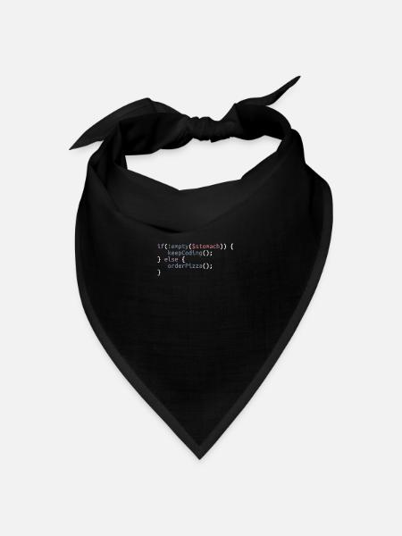 Verfahren orderPizza - Bandana Dreieckstuch - Schwarz